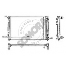 021340E SOMORA Радиатор, охлаждение двигателя