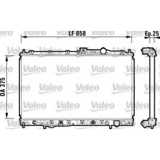 734132 VALEO Радиатор, охлаждение двигателя