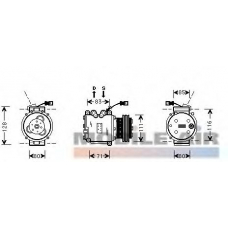 2500K009 VAN WEZEL Компрессор, кондиционер