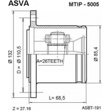 MTIP-5005 ASVA Шарнирный комплект, приводной вал