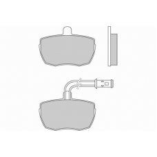 12-0610 E.T.F. Комплект тормозных колодок, дисковый тормоз
