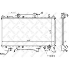 10-25422-SX STELLOX Радиатор, охлаждение двигателя