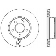 BDR2391.20 OPEN PARTS Тормозной диск