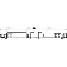 HOS3364 APEC Тормозной шланг