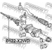 0122-X2WD FEBEST Осевой шарнир, рулевая тяга