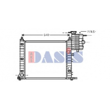 120082N AKS DASIS Радиатор, охлаждение двигателя