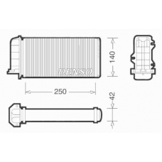 DRR09001 DENSO Теплообменник, отопление салона