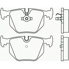 P 06 044 BREMBO Комплект тормозных колодок, дисковый тормоз