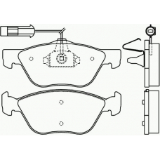 P 23 077 BREMBO Комплект тормозных колодок, дисковый тормоз