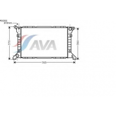 FD2202 AVA Радиатор, охлаждение двигателя