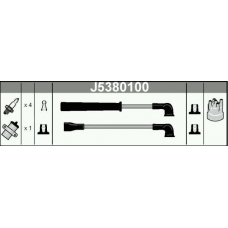 J5380100 NIPPARTS Комплект проводов зажигания