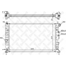 10-25124-SX STELLOX Радиатор, охлаждение двигателя