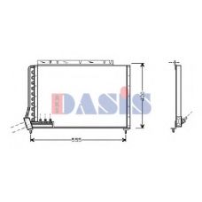 222260N AKS DASIS Конденсатор, кондиционер