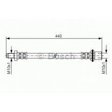 1 987 476 940 BOSCH Тормозной шланг