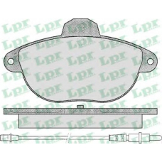 05P345 LPR Комплект тормозных колодок, дисковый тормоз