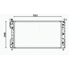 RM0072 EQUAL QUALITY Радиатор, охлаждение двигателя