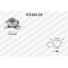 KD455.09 SNR Комплект ремня грм