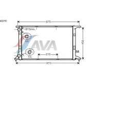 AI2292 AVA Радиатор, охлаждение двигателя