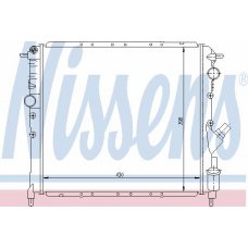 63878 NISSENS Радиатор, охлаждение двигателя