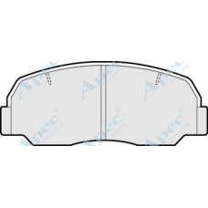 PAD446 APEC Комплект тормозных колодок, дисковый тормоз