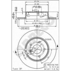 BS 7558 BRECO Тормозной диск