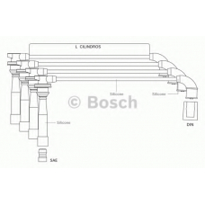 F 000 99C 111 BOSCH Комплект проводов зажигания