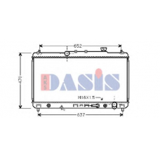 210064N AKS DASIS Радиатор, охлаждение двигателя