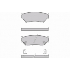 12-0620 E.T.F. Комплект тормозных колодок, дисковый тормоз