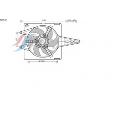 FT7547 AVA Вентилятор, охлаждение двигателя
