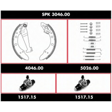 SPK 3046.00 REMSA Комплект тормозов, барабанный тормозной механизм