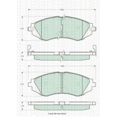 8110 21001 TRIDON Brake pads - front