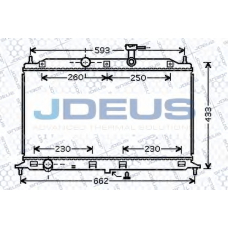 065M07 JDEUS Радиатор, охлаждение двигателя