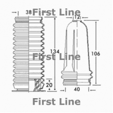 FSG3198 FIRST LINE Пыльник, рулевое управление