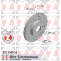 370.3069.52 ZIMMERMANN Тормозной диск