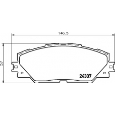 8DB 355 006-871 HELLA PAGID Комплект тормозных колодок, дисковый тормоз