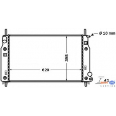 8MK 376 724-541 HELLA Радиатор, охлаждение двигателя