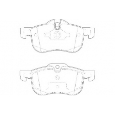 WBP23112A WAGNER LOCKHEED Комплект тормозных колодок, дисковый тормоз