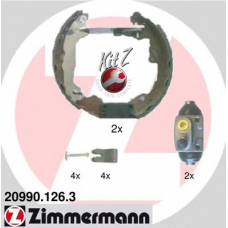 20990.126.3 ZIMMERMANN Комплект тормозных колодок