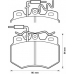 571320X BENDIX Комплект тормозных колодок, дисковый тормоз