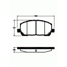 855.00 REMSA 855 00_=d2231-01 [0446548090] !колодки дисковые п.\ lexus rx300 v6 00-01