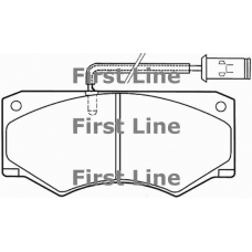 FBP1206 FIRST LINE Комплект тормозных колодок, дисковый тормоз