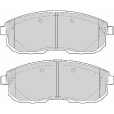 FD6984A NECTO Комплект тормозных колодок, дисковый тормоз