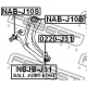 NAB-J10B<br />FEBEST<br />Подвеска, рычаг независимой подвески колеса