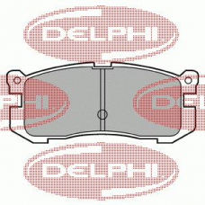 LP624 DELPHI Комплект тормозных колодок, дисковый тормоз