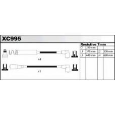 XC995 QUINTON HAZELL Комплект проводов зажигания