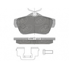 SP 460 SCT Комплект тормозных колодок, дисковый тормоз