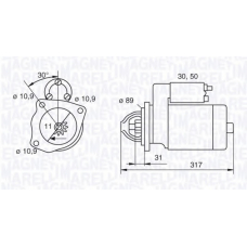 063522310100 MAGNETI MARELLI Стартер
