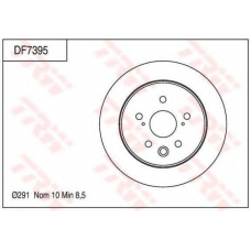 DF7395 TRW Тормозной диск