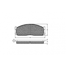 31459 SPIDAN Комплект тормозных колодок, дисковый тормоз