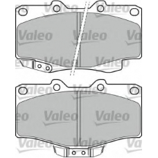 598897 VALEO Комплект тормозных колодок, дисковый тормоз